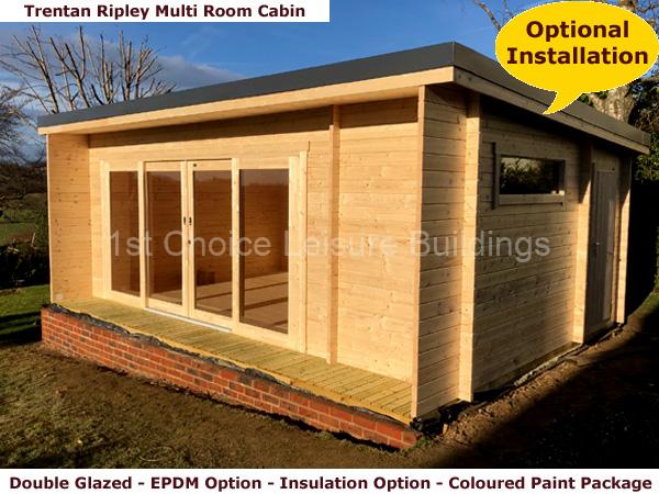Trentan Ripley Multi Room Log Cabin.