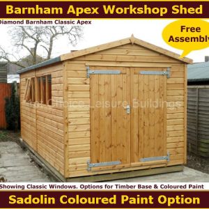 Diamond Barnham Apex Garden Shed 1.