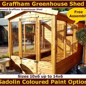Diamond Graffham 10x6 Greenhouse Shed 1.