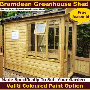 Platinum Bramdean Greenhouse Shed 1.