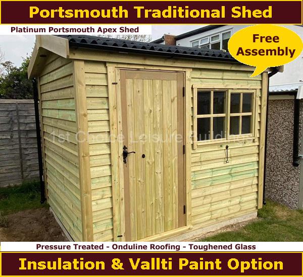 Platinum Portsmouth Insulated Shed