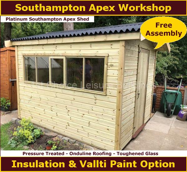 Platinum Southampton Apex Insulated Workshop