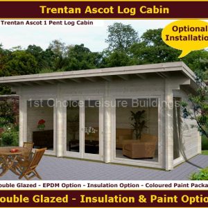 Trentan Ascot 1 Pent Log Cabin 1.
