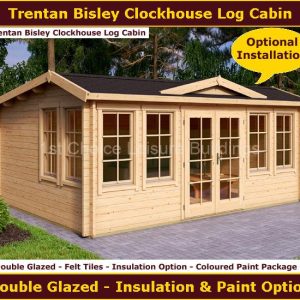 Trentan Bisley Clockhouse Log Cabin 1.