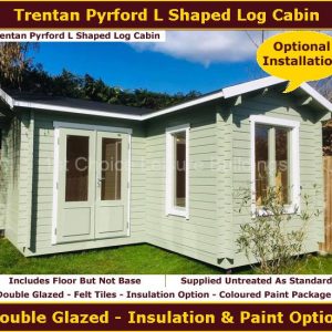 Trentan Pyrford L Shaped Log Cabin 1.