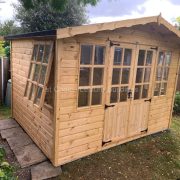 1st Choice Diamond Bolney Apex Pent Georgian Wooden Summerhouse Made To Measure With Free Fitting 5