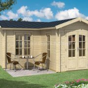 1st Choice Trentan Pyrford L Shaped Corner Log Cabin For Your Garden 5