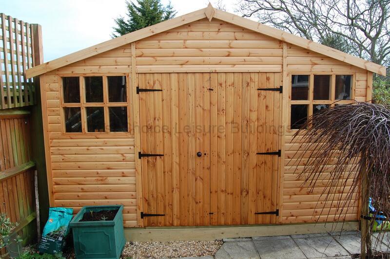 Diamond Woodgate Transverse Apex Garden Shed (26)