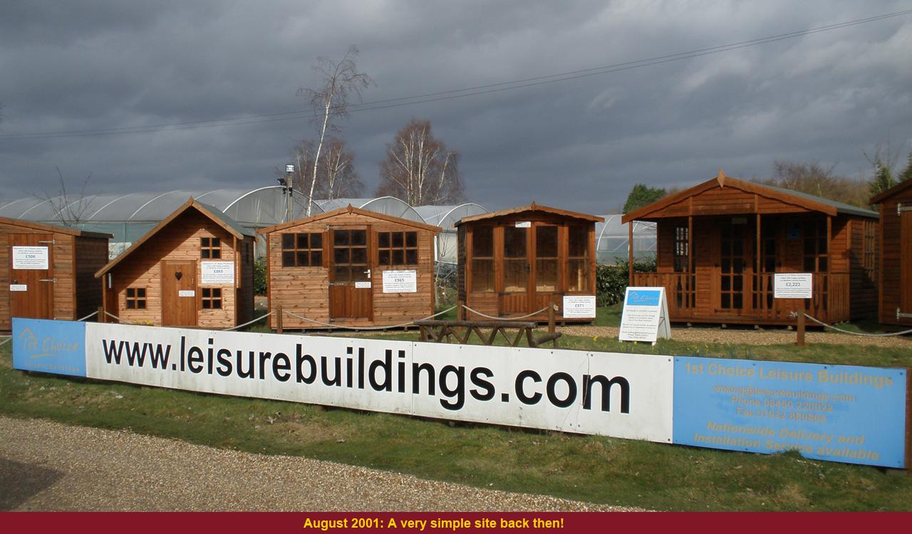 Wooden garden buildings on display Wooden garden buildings for sale