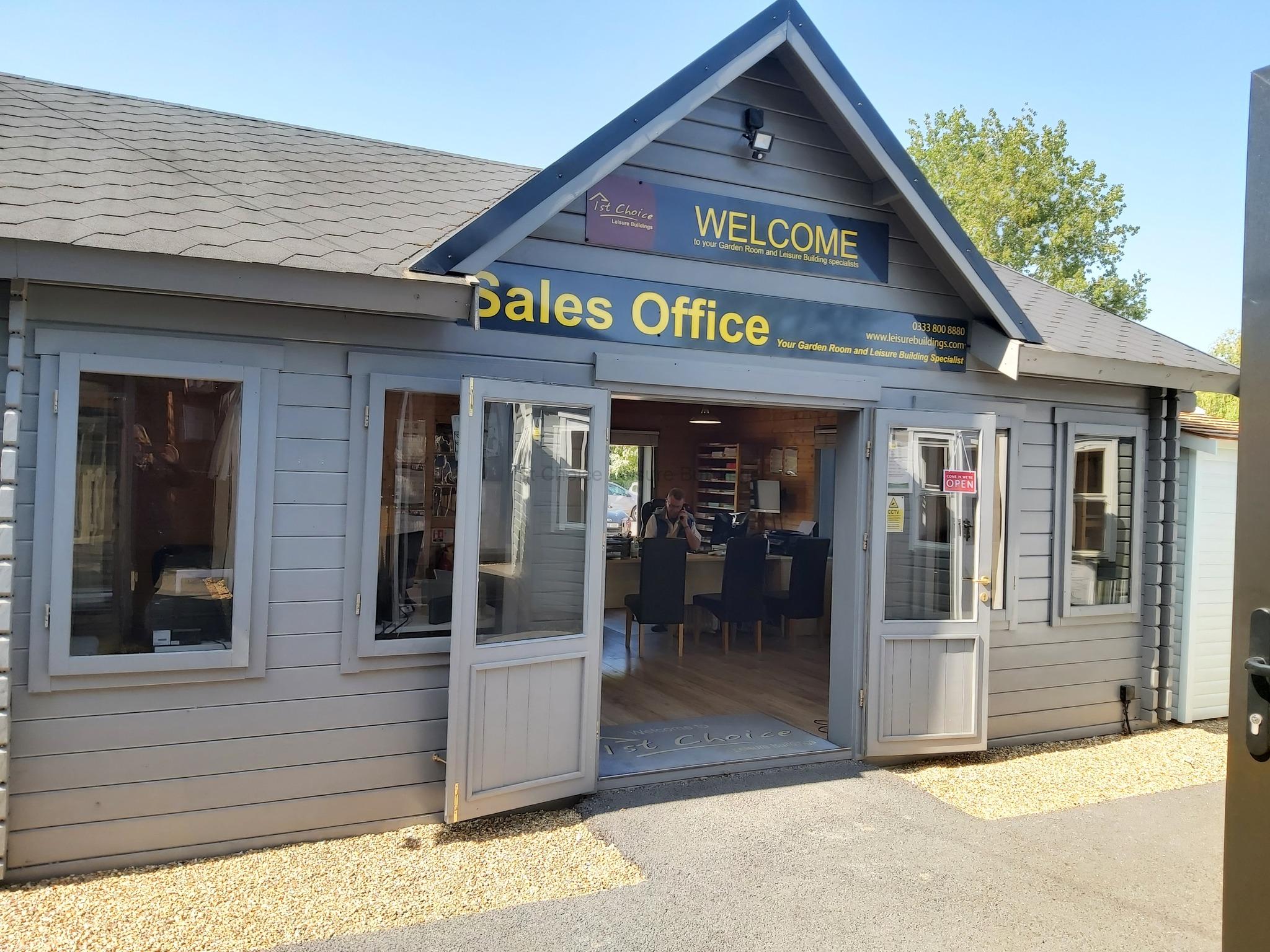 Garden Room and Leisure Building Sales Office A sales office for garden rooms and leisure buildings