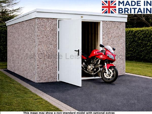 image of Lidget pent - apex concrete shed