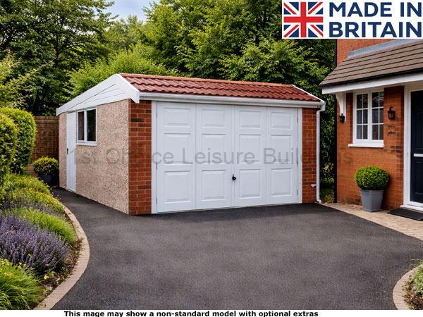 image of Lidget Deluxe Mansard Pent Concrete garage