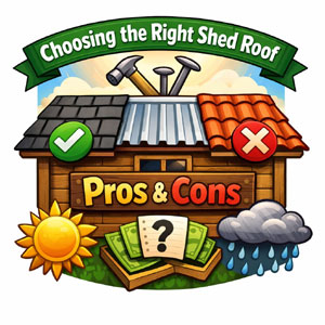 Choosing the Right Shed Roof: Pros and Cons of Each Roofing Option