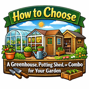 How to Choose a Greenhouse, Potting Shed, or Combo for Your Garden