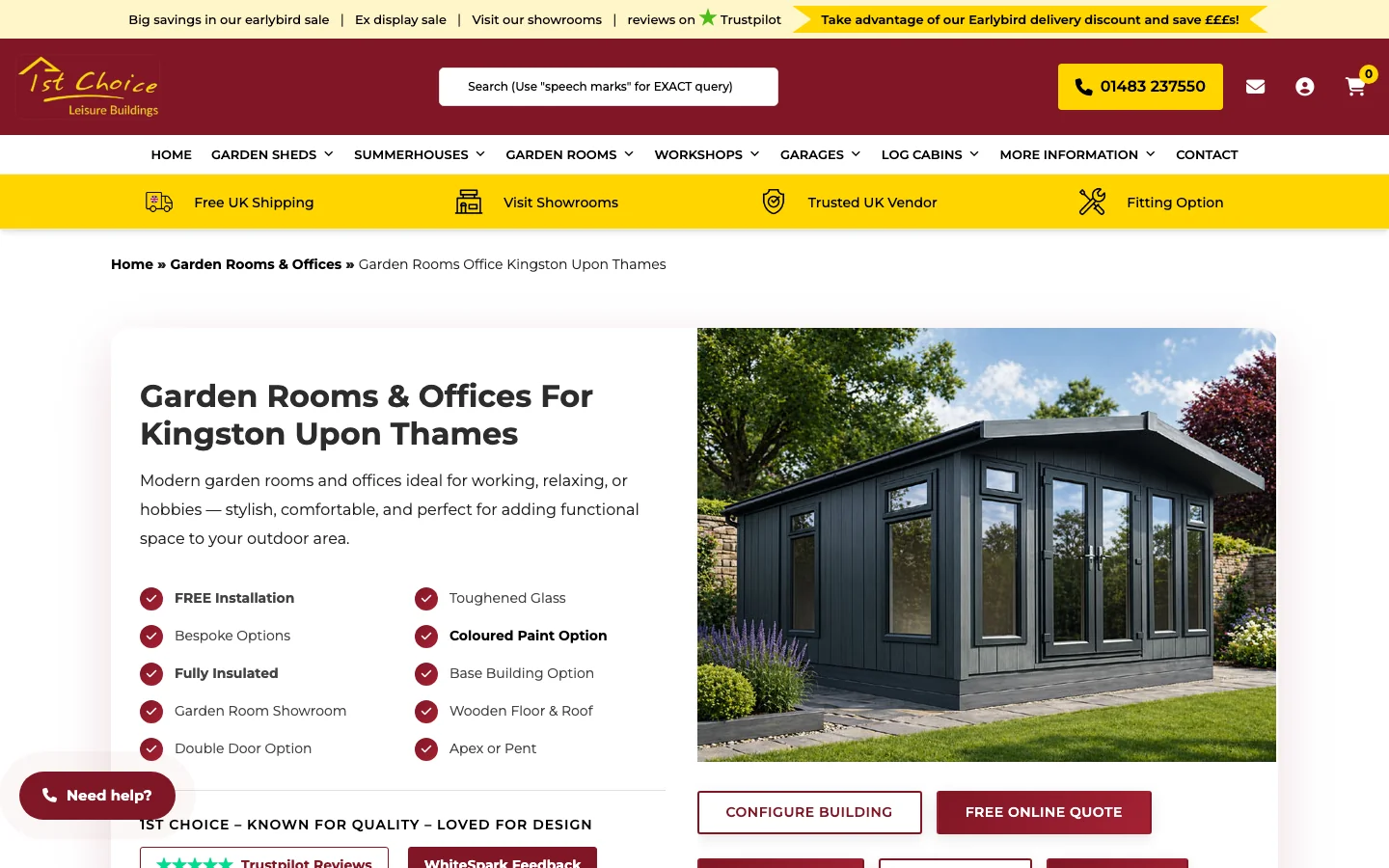 1st Choice Leisure Buildings — Kingston offering