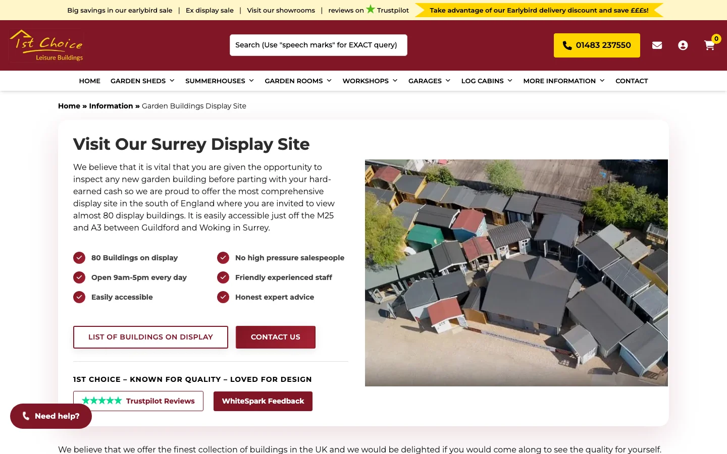 1st Choice Sutton Green showroom