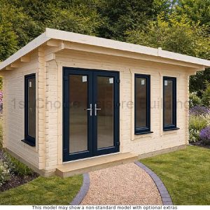 Humber Pent Mono Pitch Log Cabin – 1st Choice Leisure Buildings