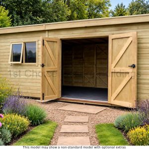 Platinum Fareham Pent Workshop – 1st Choice Leisure Buildings
