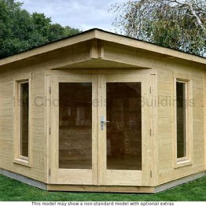 Trentan Esher Corner Log Cabin – 1st Choice Leisure Buildings