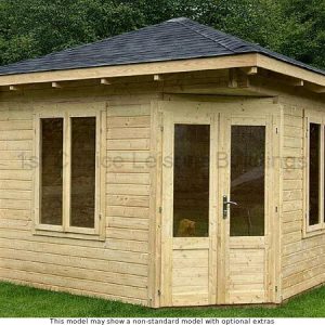 Trentan Mortimer Corner Log Cabin – 1st Choice Leisure Buildings