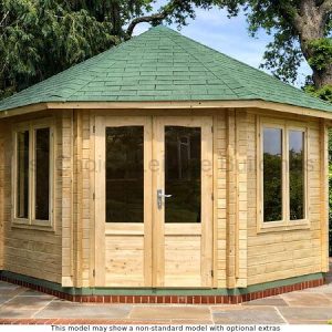 Trentan Windsor Octagonal Log Cabin – 1st Choice Leisure Buildings